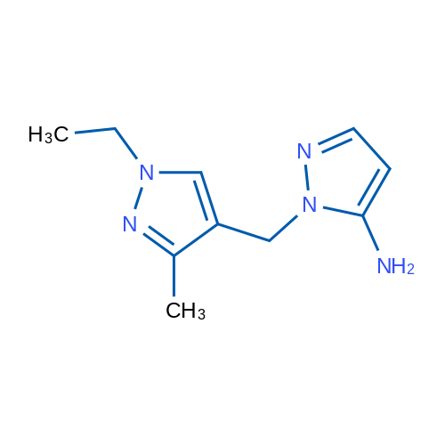 1-[(1-EThyl-3-methyl-1h-pyrazol-4-yl)methyl]-1h-pyrazol-5-amine 250mg