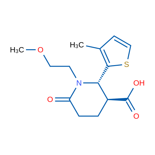 (2S,3S)-1-(2-MEthoxyethyl)-2-(3-methyl-2-thienyl)-6-oxopiperidine-3-carboxylic acid 1g
