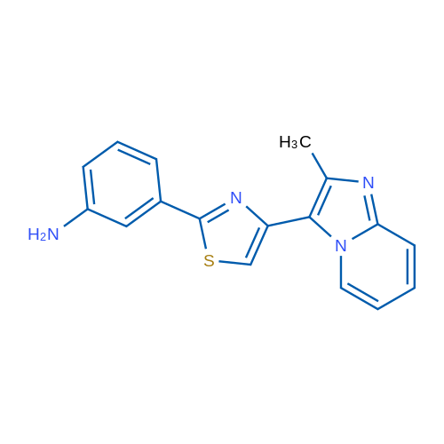3-(4-(2-Methylimidazo[1,2-a]pyridin-3-yl)thiazol-2-yl)aniline 5g