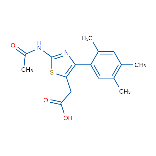2-(2-Acetamido-4-(2,4,5-trimethylphenyl)thiazol-5-yl)acetic acid 5g
