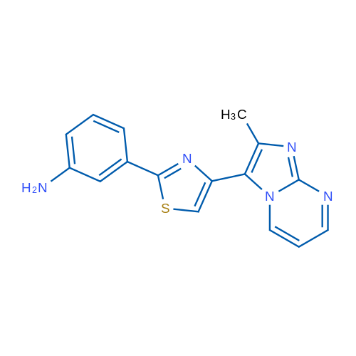 3-(4-(2-Methylimidazo[1,2-a]pyrimidin-3-yl)thiazol-2-yl)aniline 5g