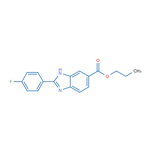 Propyl 2-(4-fluorophenyl)-1H-benzo[d]imidazole-6-carboxylate 5g