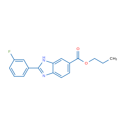 Propyl 2-(3-fluorophenyl)-1H-benzo[d]imidazole-6-carboxylate 5g
