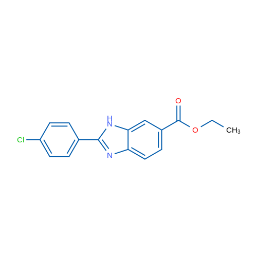 Ethyl 2-(4-chlorophenyl)-1H-benzo[d]imidazole-6-carboxylate 1g
