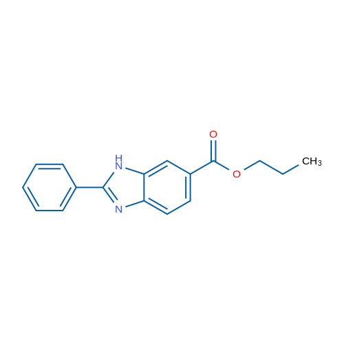 Propyl 2-phenyl-1H-benzo[d]imidazole-6-carboxylate 1g