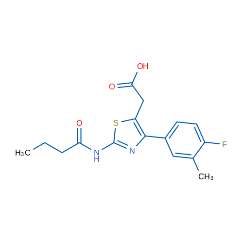 2-(2-Butyramido-4-(4-fluoro-3-methylphenyl)thiazol-5-yl)acetic acid 1g