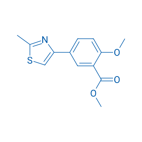 Methyl 2-methoxy-5-(2-methylthiazol-4-yl)benzoate 1g