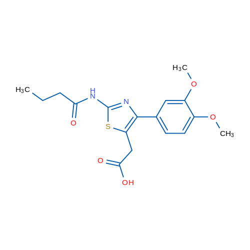 2-(2-Butyramido-4-(3,4-dimethoxyphenyl)thiazol-5-yl)acetic acid 1g