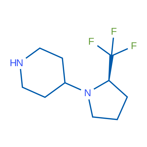 (R)-4-[2-(Trifluoromethyl)-1-pyrrolidinyl]-piperidine 1g