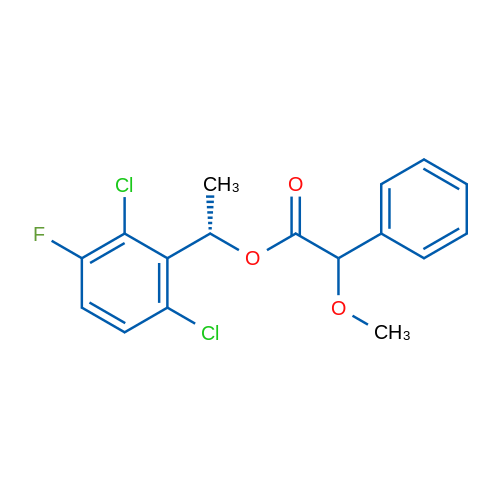 (S)-1-(2,6-Dichloro-3-fluorophenyl)ethyl 2-methoxy-2-phenylacetate 1g