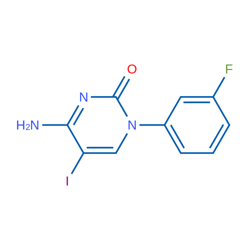 4-Amino-1-(3-fluorophenyl)-5-iodopyrimidin-2(1H)-one 1g