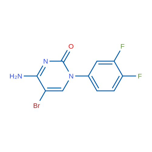 4-Amino-5-bromo-1-(3,4-difluorophenyl)pyrimidin-2(1H)-one 1g