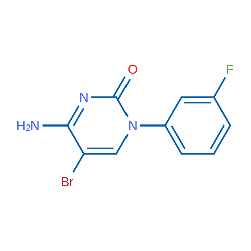 4-Amino-5-bromo-1-(3-fluorophenyl)pyrimidin-2(1H)-one 1g