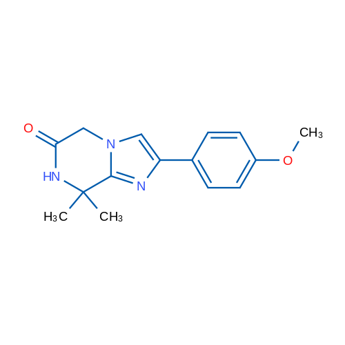 2-(4-Methoxyphenyl)-8,8-dimethyl-7,8-dihydroimidazo[1,2-a]pyrazin-6(5H)-one 1g