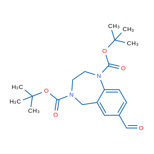 Di-tert-butyl 7-formyl-2,3-dihydro-1H-benzo[e][1,4]diazepine-1,4(5H)-dicarboxylate 1g