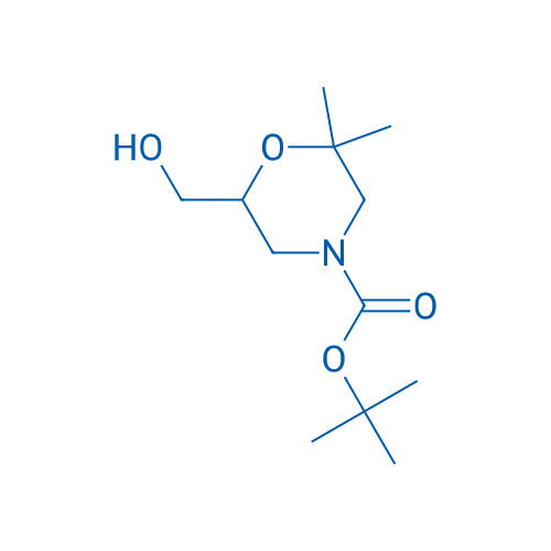 tert-Butyl 6-(hydroxymethyl)-2,2-dimethylmorpholine-4-carboxylate 100mg