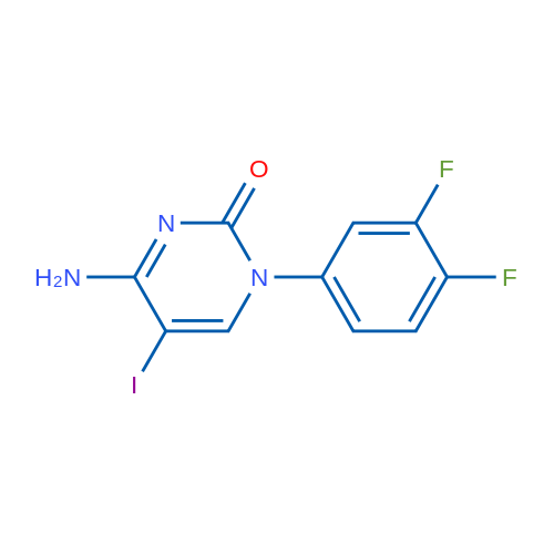 4-Amino-1-(3,4-difluorophenyl)-5-iodopyrimidin-2(1H)-one 1g