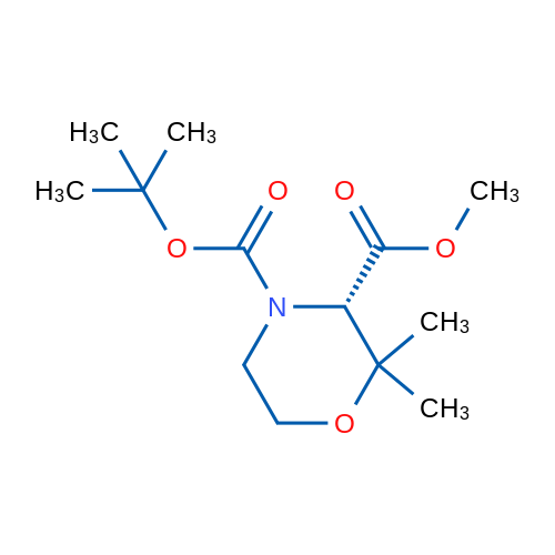 (S)-4-tert-Butyl 3-methyl 2,2-dimethylmorpholine-3,4-dicarboxylate 1g
