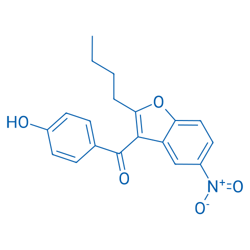 (2-Butyl-5-nitrobenzofuran-3-yl)(4-hydroxyphenyl)methanone 25g