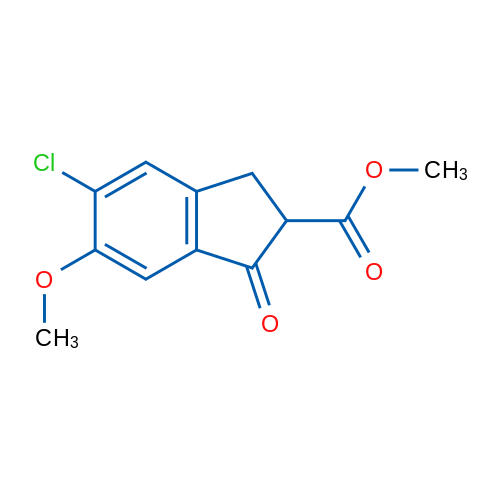 Methyl 5-chloro-6-methoxy-1-oxo-2,3-dihydro-1H-indene-2-carboxylate 1g