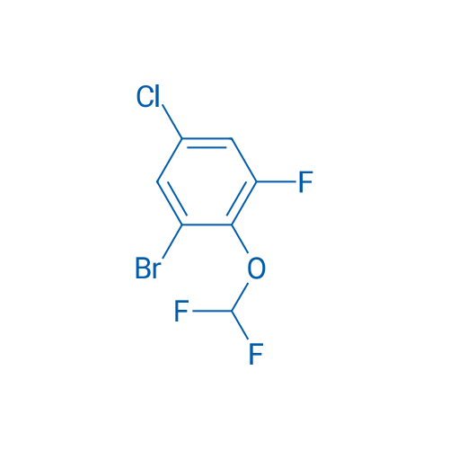 1-Bromo-5-chloro-2-(difluoromethoxy)-3-fluoro-benzene 100mg