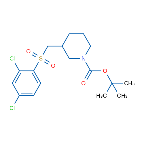 tert-Butyl 3-(((2,4-dichlorophenyl)sulfonyl)methyl)piperidine-1-carboxylate 1g