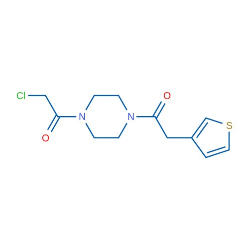 2-Chloro-1-(4-(2-(thiophen-3-yl)acetyl)piperazin-1-yl)ethanone 1g