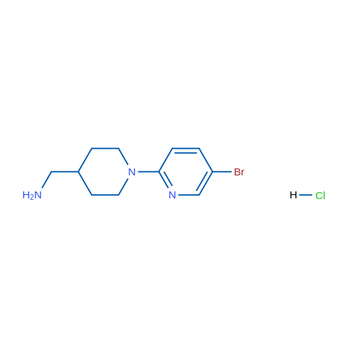 (1-(5-Bromopyridin-2-yl)piperidin-4-yl)methanamine hydrochloride 1g