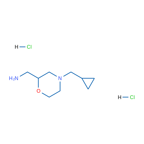 (4-(cyclopropylmethyl)morpholin-2-yl)methanamine dihydrochloride 1g