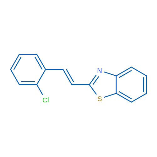 2-[(E)-2-(2-Chlorophenyl)ethenyl]-1,3-benzothiazole 1g