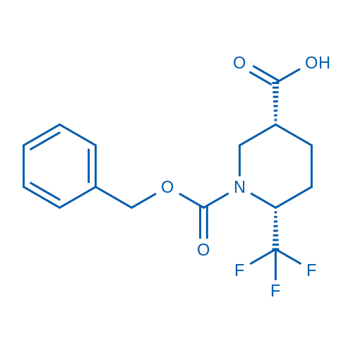 cis-1-((Benzyloxy)carbonyl)-6-(trifluoromethyl)piperidine-3-carboxylic acid 1g
