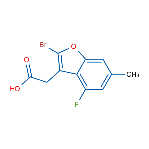 2-(2-Bromo-4-fluoro-6-methylbenzofuran-3-yl)acetic acid 1g
