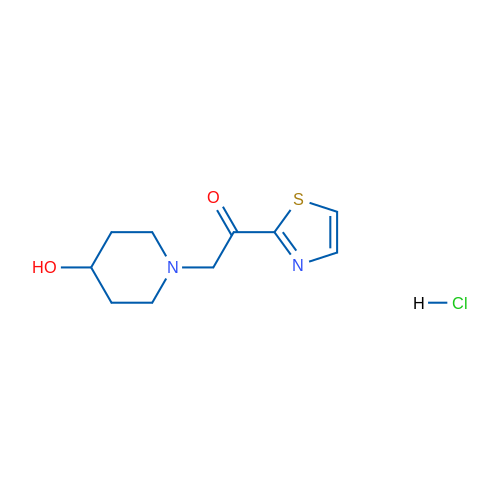 2-(4-Hydroxypiperidin-1-yl)-1-(thiazol-2-yl)ethanone hydrochloride 1g
