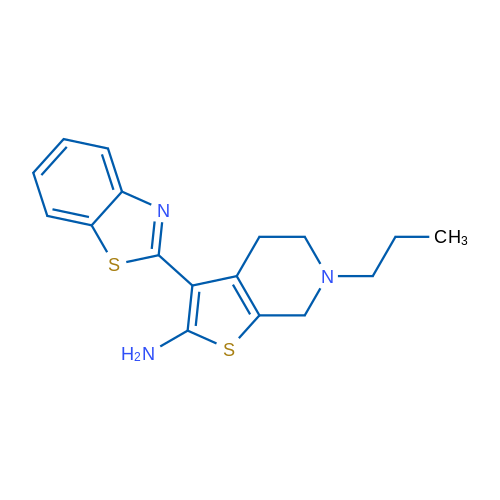 3-(benzo[d]thiazol-2-yl)-6-propyl-4,5,6,7-tetrahydrothieno[2,3-c]pyridin-2-amine 1g