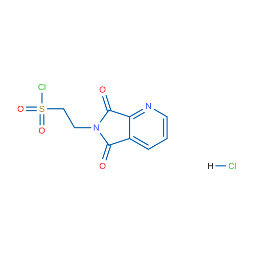 2-(5,7-Dioxo-5,7-dihydro-pyrrolo[3,4-b]pyridin-6-yl)-ethanesulfonyl chloride hydrochloride 250mg