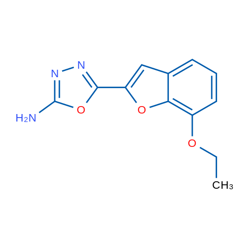 5-(7-ethoxybenzofuran-2-yl)-1,3,4-oxadiazol-2-amine 1g
