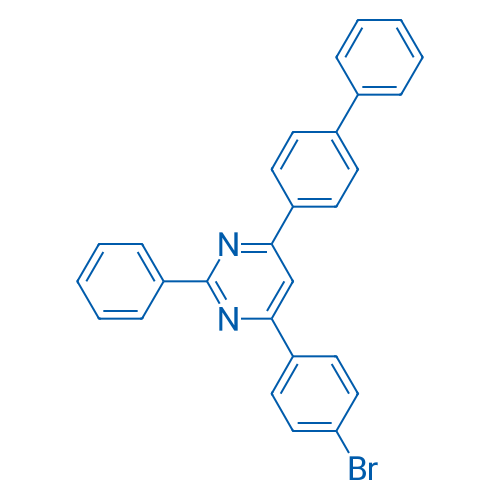 4-([1,1'-Biphenyl]-4-yl)-6-(4-bromophenyl)-2-phenylpyrimidine 250mg