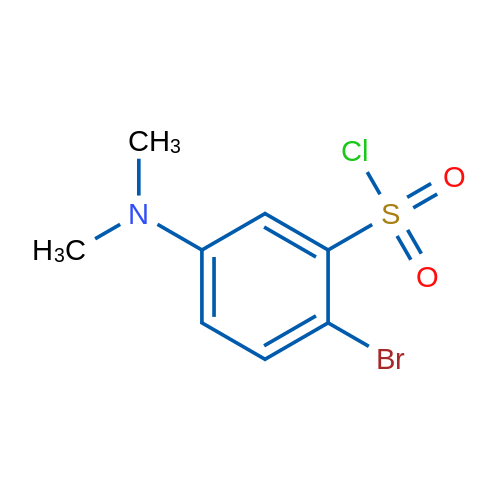 2-Bromo-5-(dimethylamino)benzene-1-sulfonyl chloride 1g