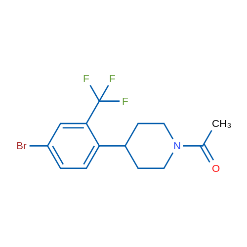 1-(4-(4-Bromo-2-(trifluoromethyl)phenyl)piperidin-1-yl)ethanone 1g
