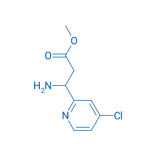 Methyl 3-amino-3-(4-chloropyridin-2-yl)propanoate 250mg