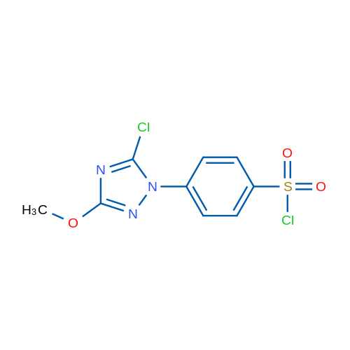 4-(5-Chloro-3-methoxy-1H-1,2,4-triazol-1-yl)benzene-1-sulfonyl chloride 1g