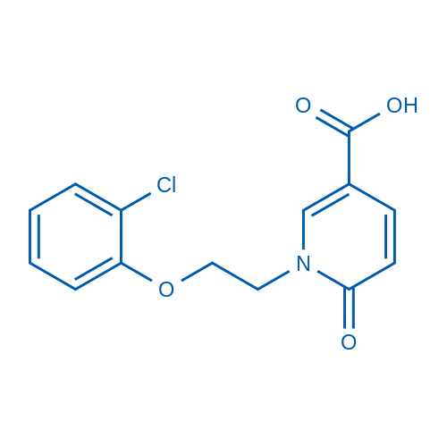 1-[2-(2-Chlorophenoxy)ethyl]-6-oxo-1,6-dihydropyridine-3-carboxylic acid 100mg
