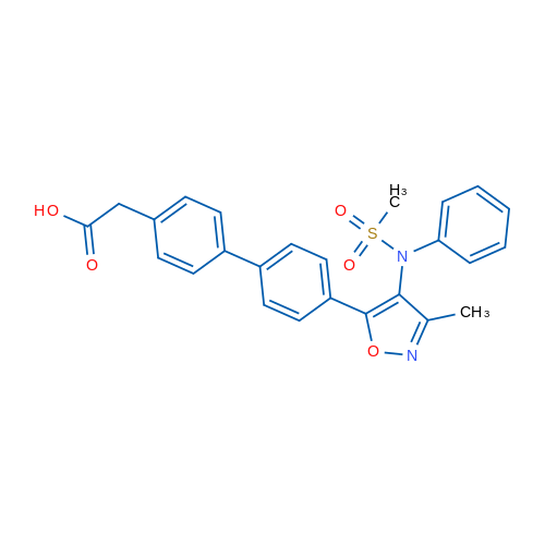 2-(4'-(3-Methyl-4-(phenylmethylsulfonamido)isoxazol-5-yl)-[1,1'-biphenyl]-4-yl)acetic acid 1g