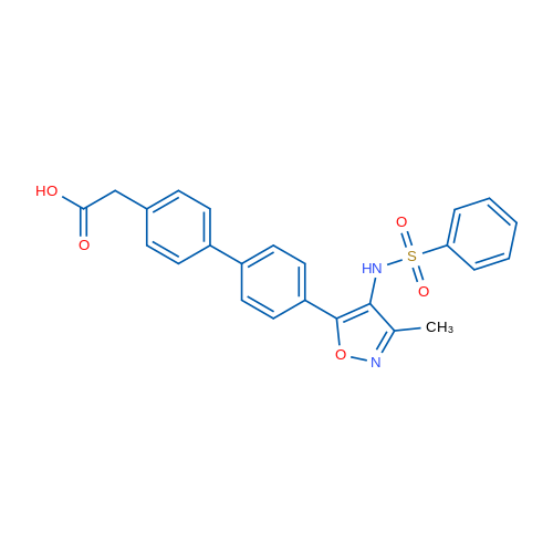 2-(4'-(3-Methyl-4-(phenylsulfonamido)isoxazol-5-yl)-[1,1'-biphenyl]-4-yl)acetic acid 1g