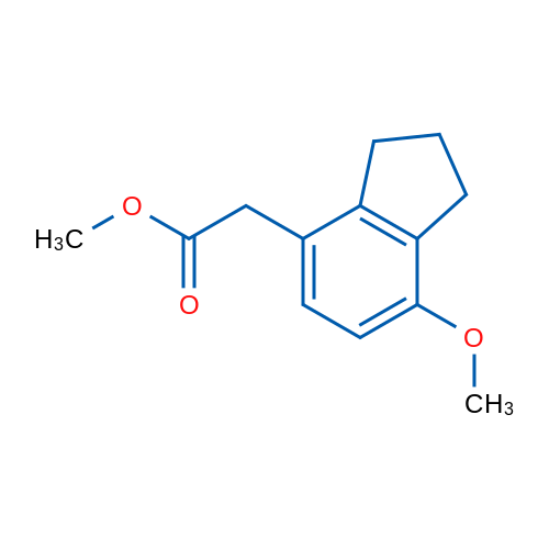 Methyl 2-(7-methoxy-2,3-dihydro-1H-inden-4-yl)acetate 250mg