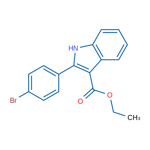 Ethyl 2-(4-bromophenyl)-1H-indole-3-carboxylate 250mg