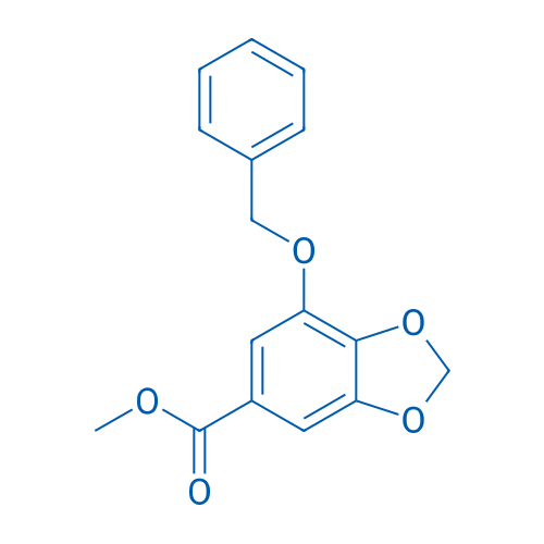 Methyl 7-(benzyloxy)benzo[d][1,3]dioxole-5-carboxylate 250mg