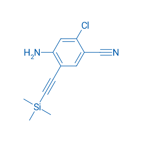 4-Amino-2-chloro-5-[(trimethylsilyl)ethynyl]benzonitrile 1g