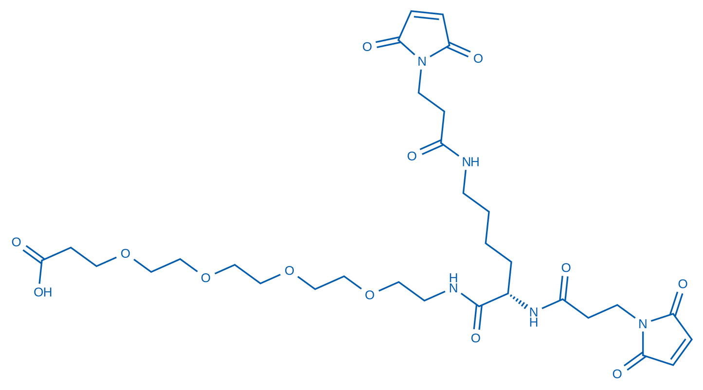Bis-Mal-Lysine-PEG4-acid 25mg