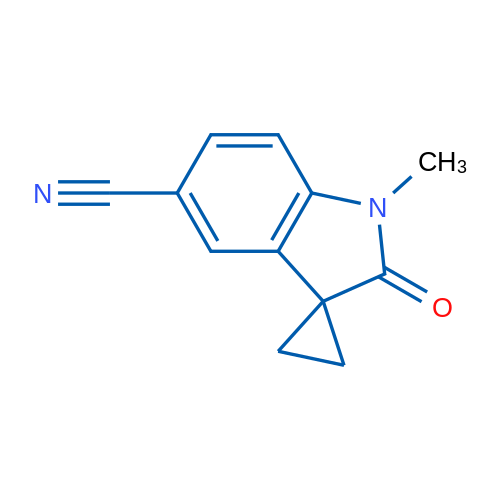 1'-Methyl-2'-oxospiro[cyclopropane-1,3'-indoline]-5'-carbonitrile 1g